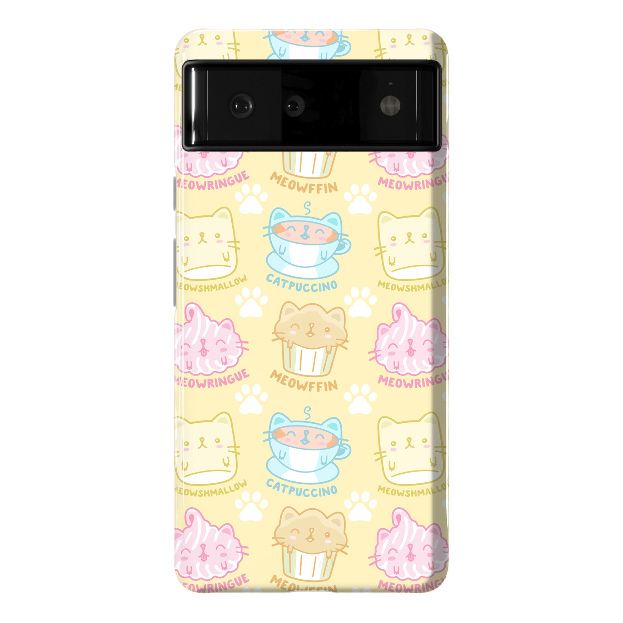Cute Cat Snacks Pattern Phone Case